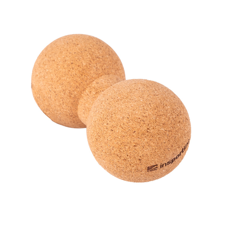 Пробковий масажний подвійний м'яч inSPORTline Jalkor