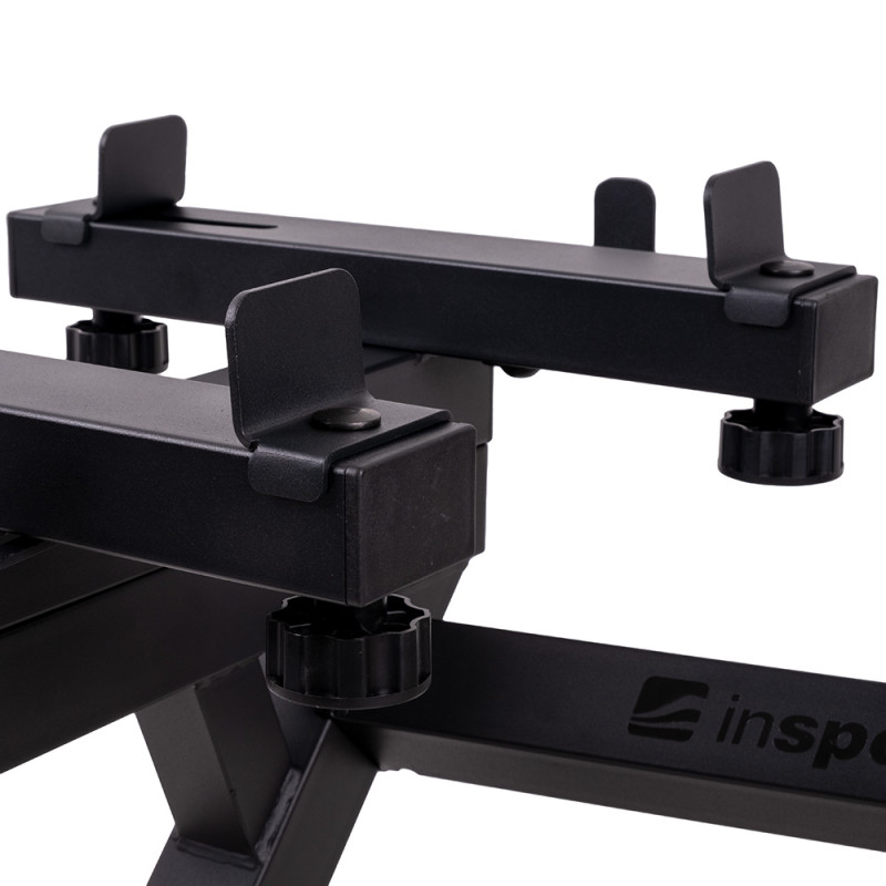 Регульований набір гантелей для однієї руки inSPORTline DuraBell® 2 x 6,5 – 24,5 кг із стійкою