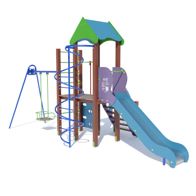 Ігровий комплекс "Енотик" (з гойдалки) DIO712.1, 581, 249, 325, 373