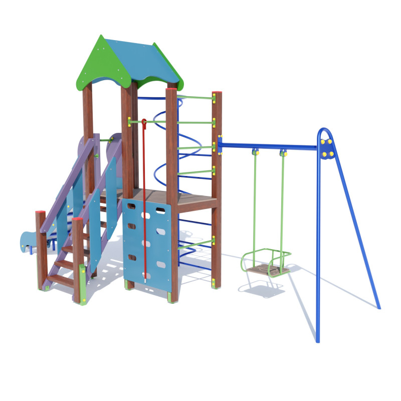 Ігровий комплекс "Енотик" (з гойдалки) DIO712.1, 581, 249, 325, 373