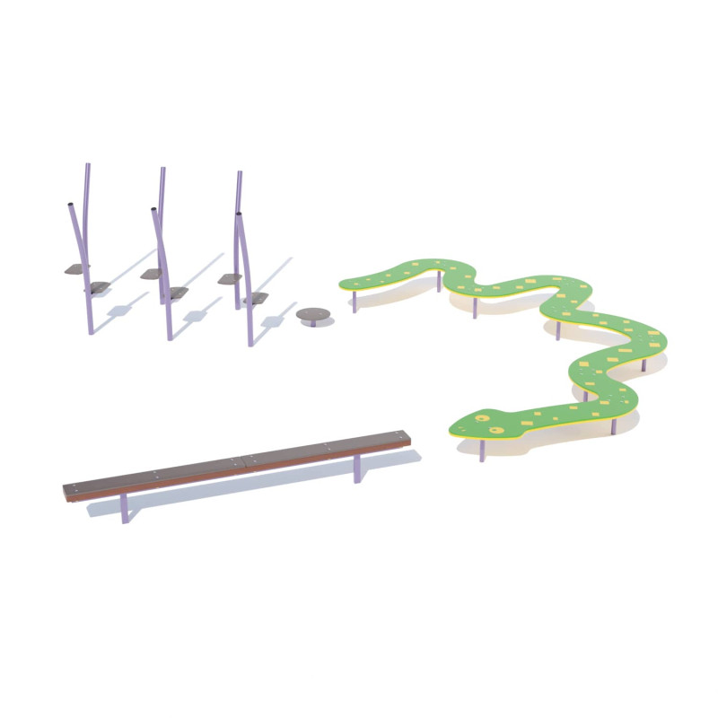 Дитячий ігровий канатний комплекс LK232, 525, 505, 120