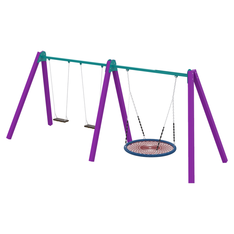 Гойдалка Triple Fun Woodl KIDIGO - Сидіння W2