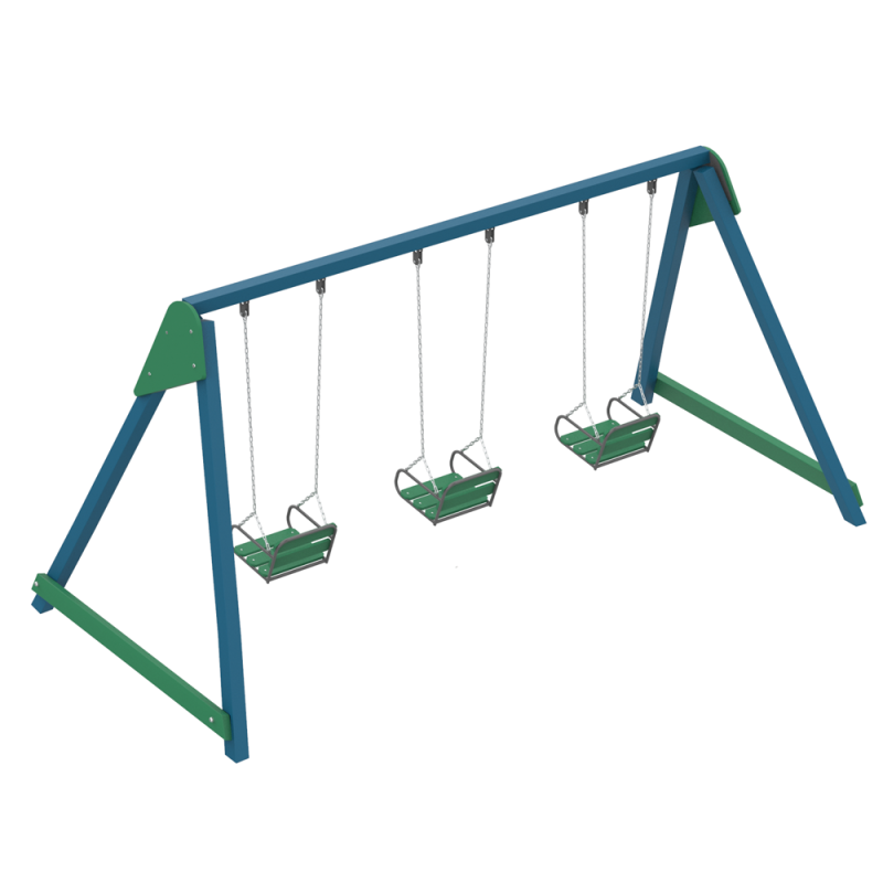 Гойдалка Villa Wood Triple KIDIGO - Сидіння Rubber