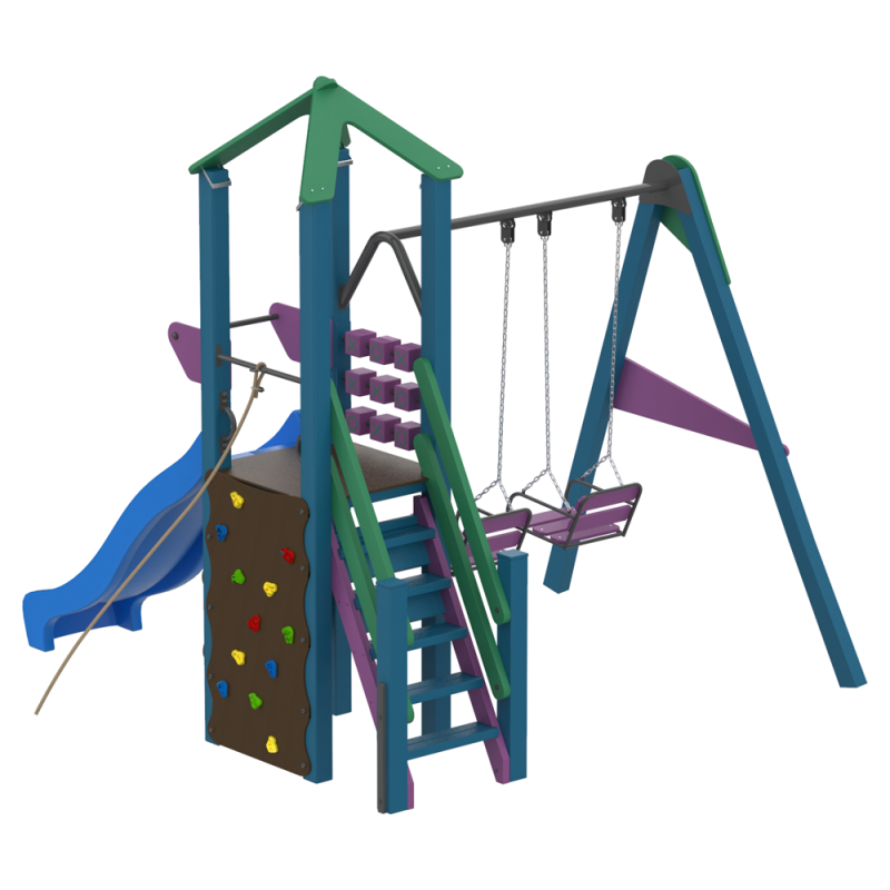 Дитячий комплекс Swing Fun KIDIGO - Гірка 0,9 Пластикова