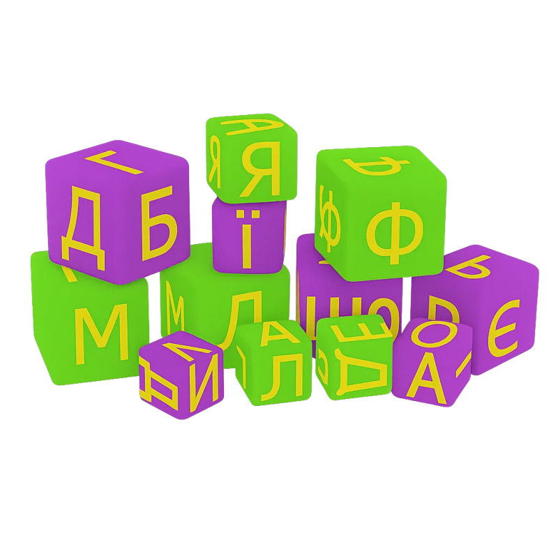 Модульний набір Абетка Мікс KIDIGO - 12 шт - Оксфорд  - Вторинний поролон