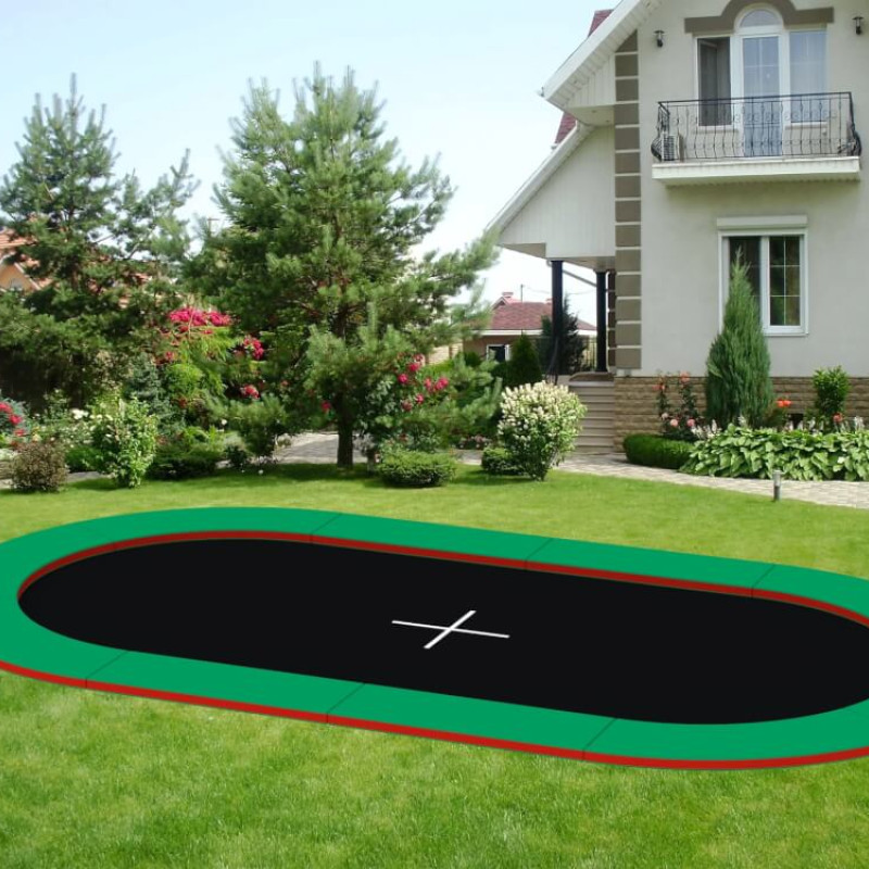 Грунтовий батут Oval 4,4х2,4 KIDIGO