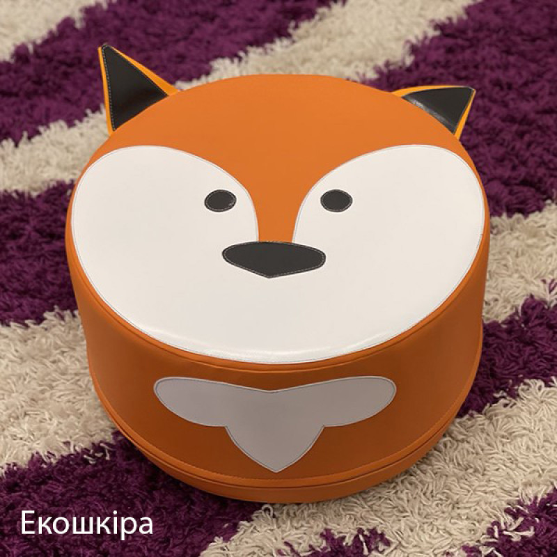 Пуф Лисичка KIDIGO - Оксфорд  - Вторинний поролон