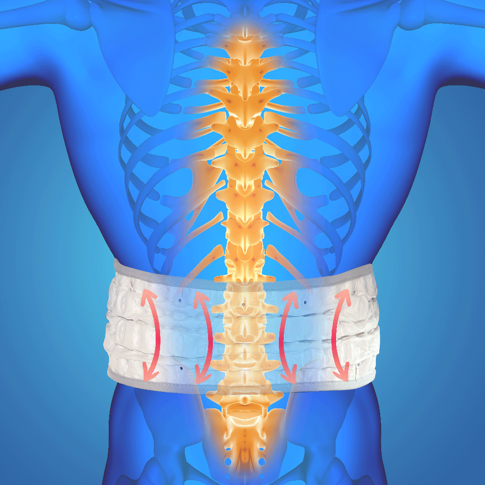 Фіксуючий поперековий опорний пояс inSPORTline Ronyo Розмір XXL