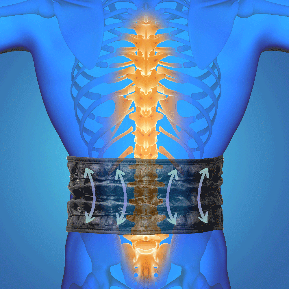 Фіксуючий поперековий опорний ремінь inSPORTline Lombes Розмір XL